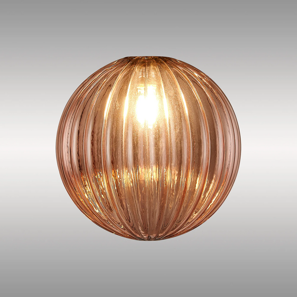 Baron 15cm Segment (AL) Round Globe Glass Shade for G9 Fittings