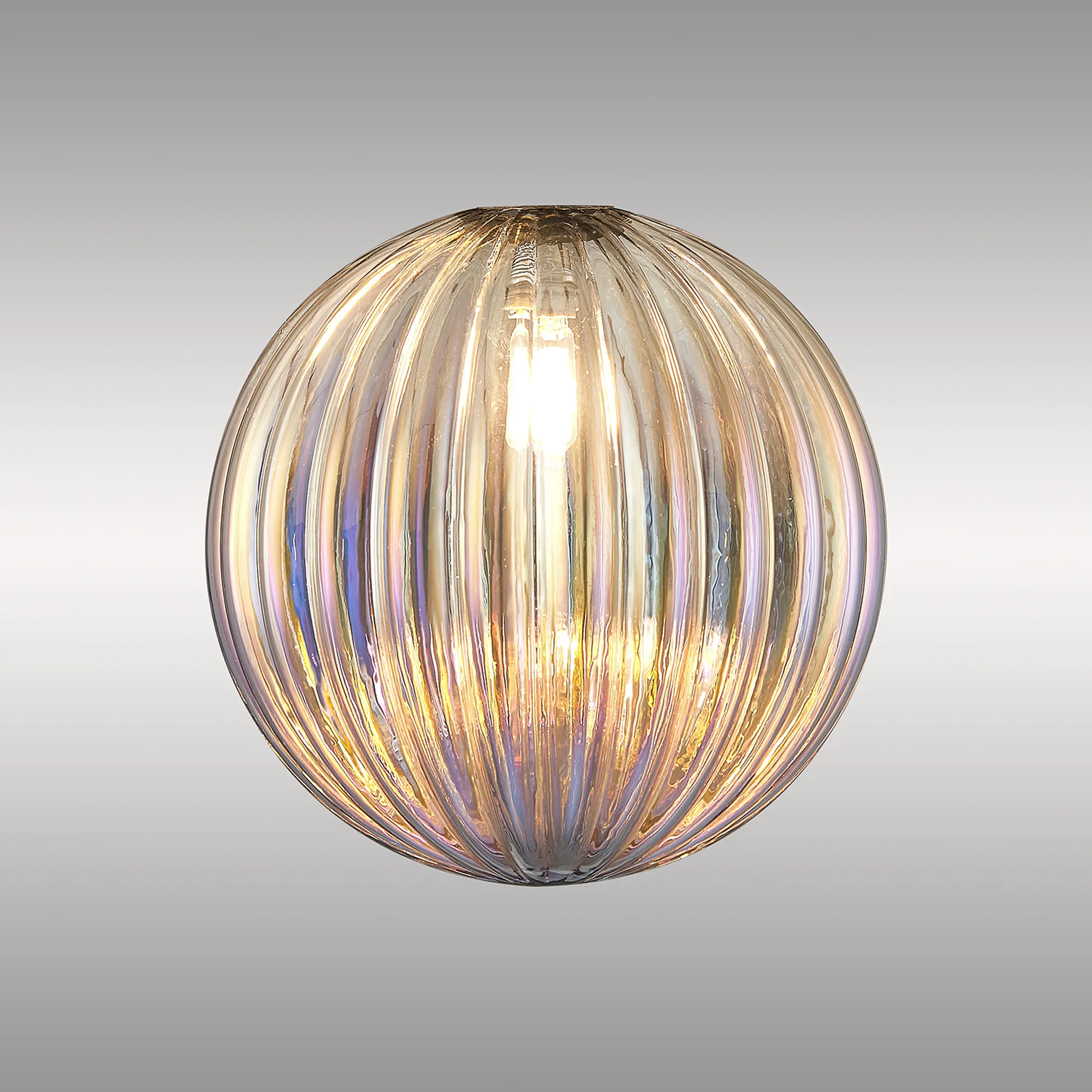 Baron 15cm Segment (AL) Round Globe Glass Shade for G9 Fittings