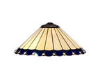 Navy and cream glass tiffany shade
