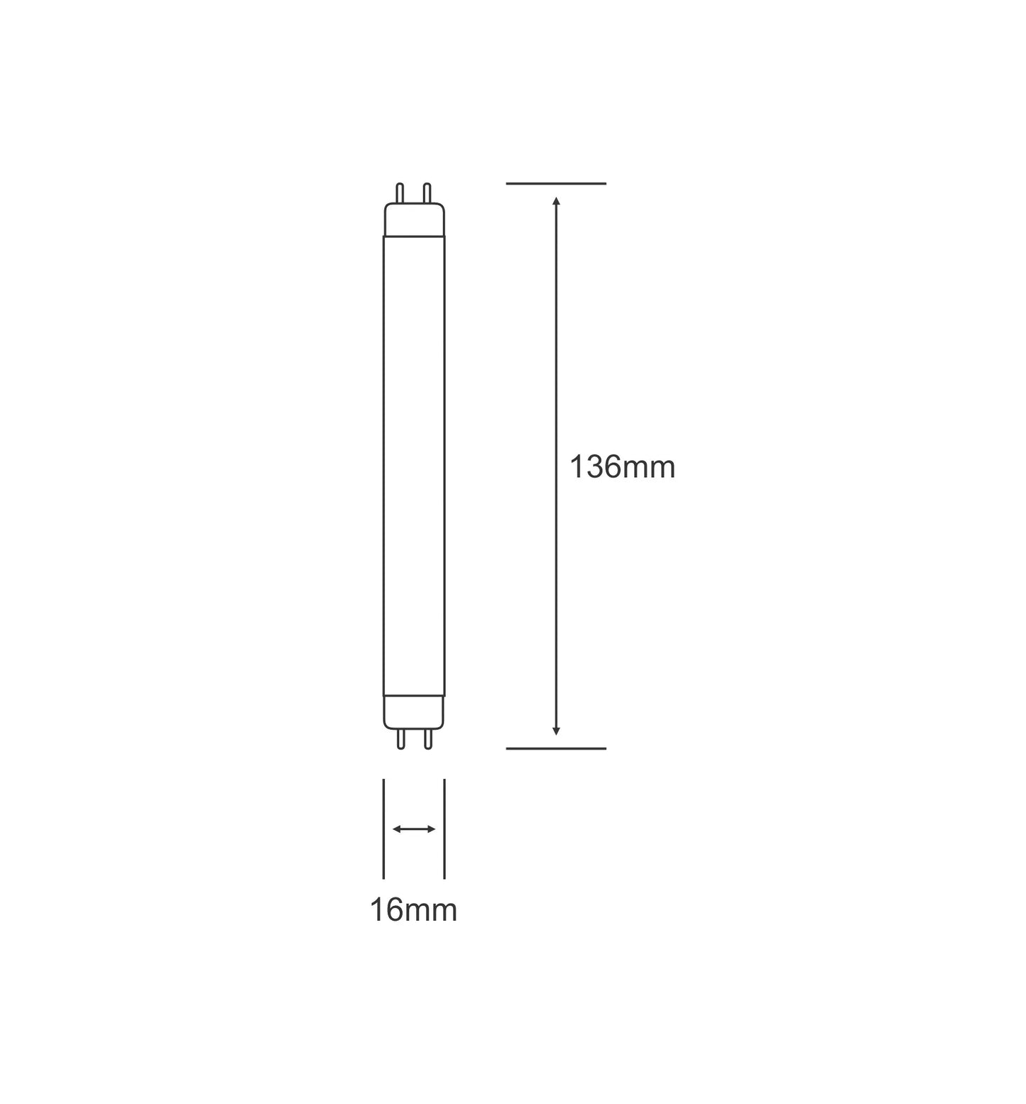 T4 / T5 Fluorescent Tube for Under Cupboard Cabinet Lights and Mirrors