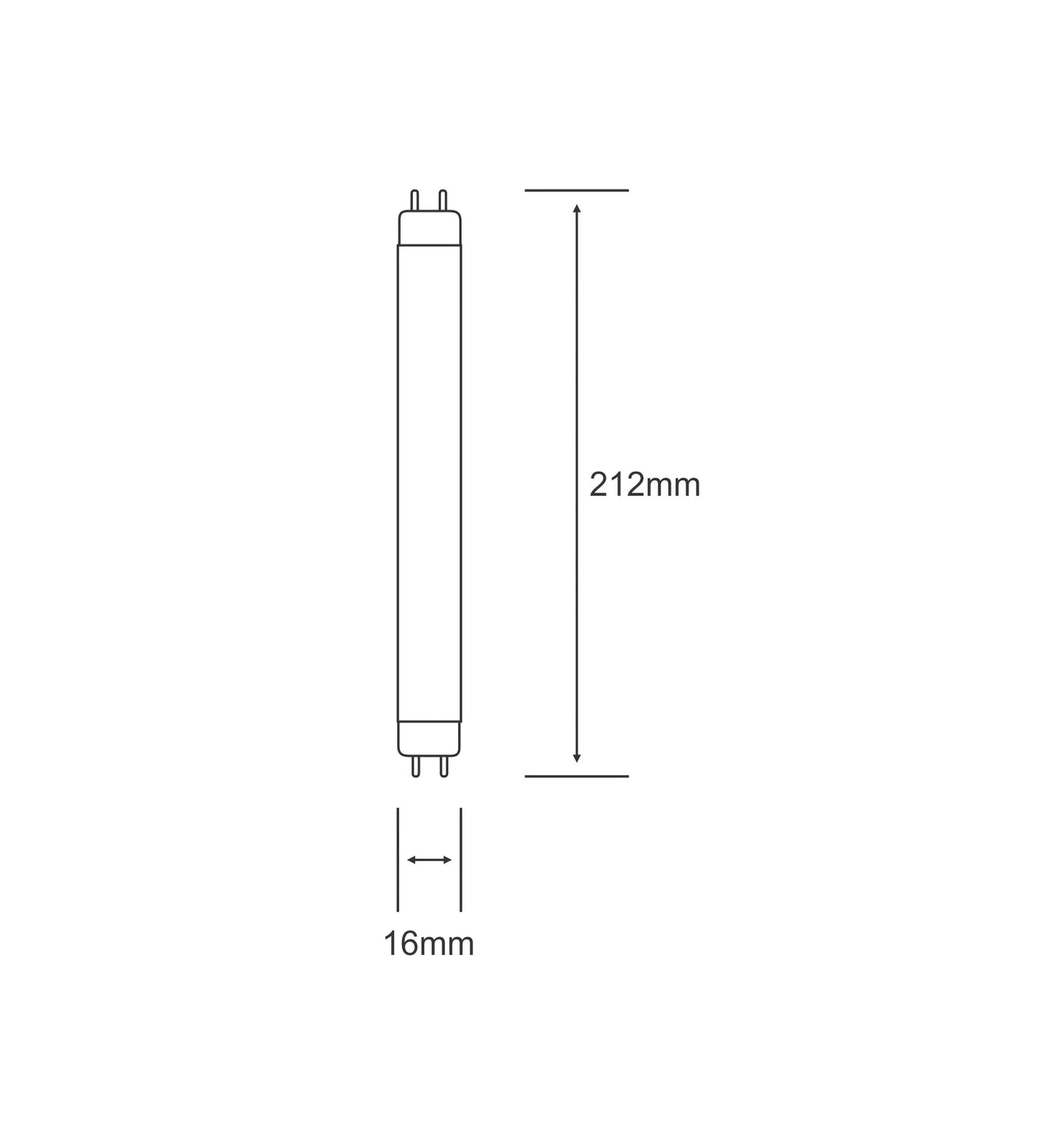 T4 / T5 Fluorescent Tube for Under Cupboard Cabinet Lights and Mirrors