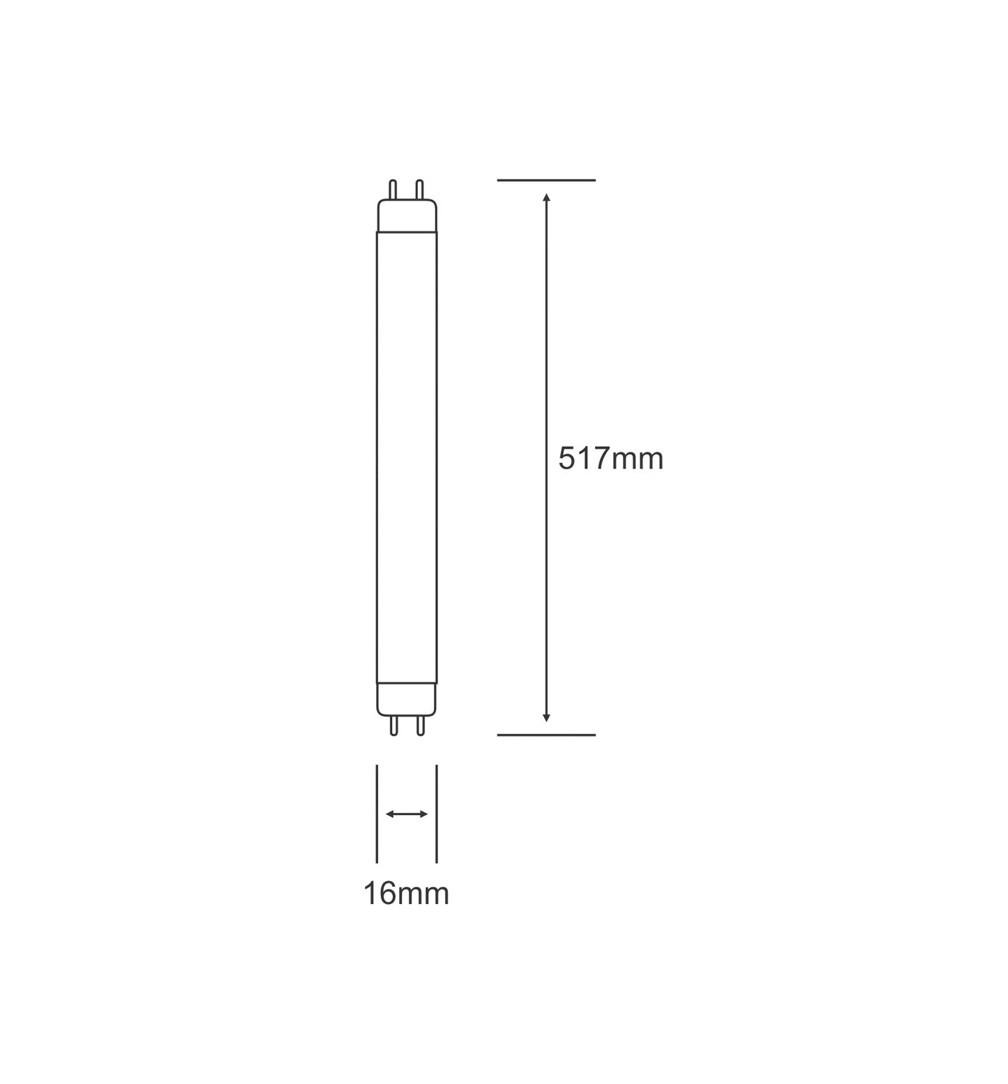 T4 / T5 Fluorescent Tube for Under Cupboard Cabinet Lights and Mirrors