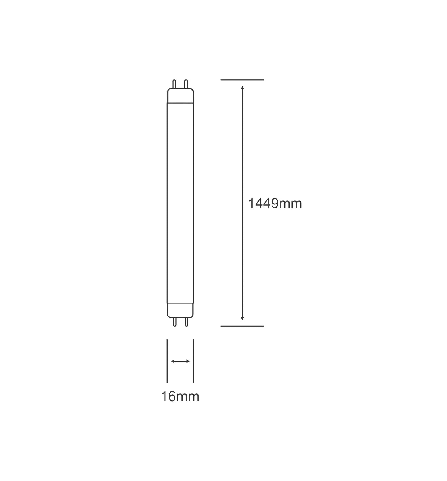 T4 / T5 Fluorescent Tube for Under Cupboard Cabinet Lights and Mirrors