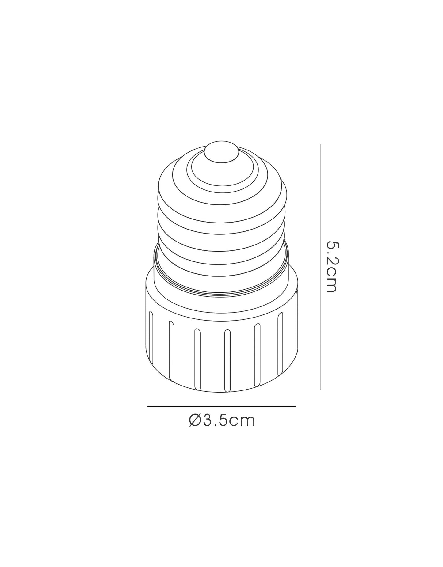 E27 Lampholder to GU10 Lamp Socket Converter