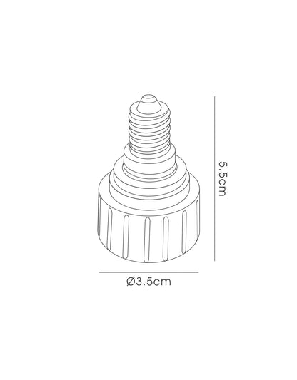 E14 Lampholder to GU10 Lamp Socket Converter