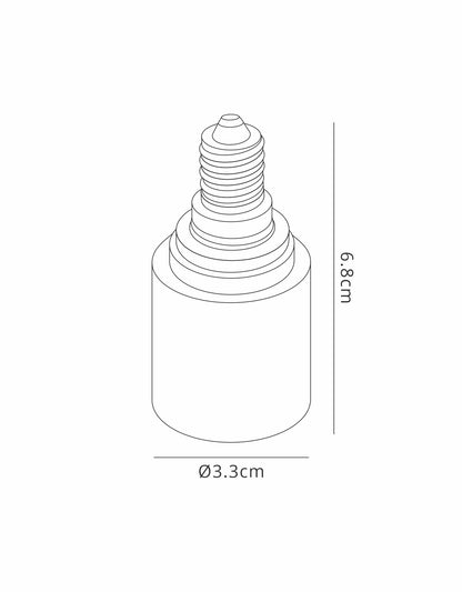 E14 Lampholder to E27 Lamp Socket Converter