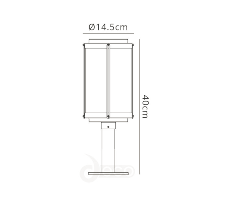 Reva Outdoor Lampost - CUSTOMER RETURN