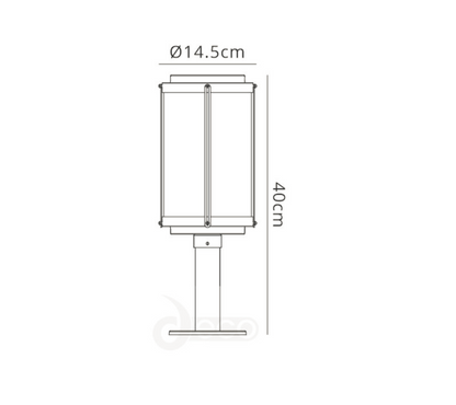 Reva Outdoor Lampost - CUSTOMER RETURN