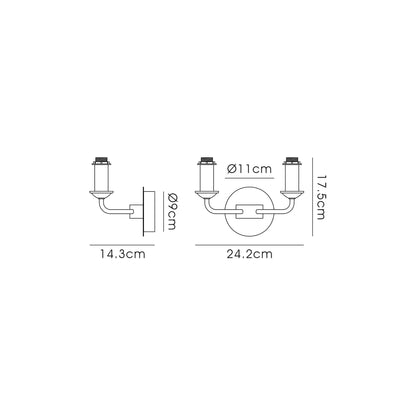 Banyan Double Wall Light