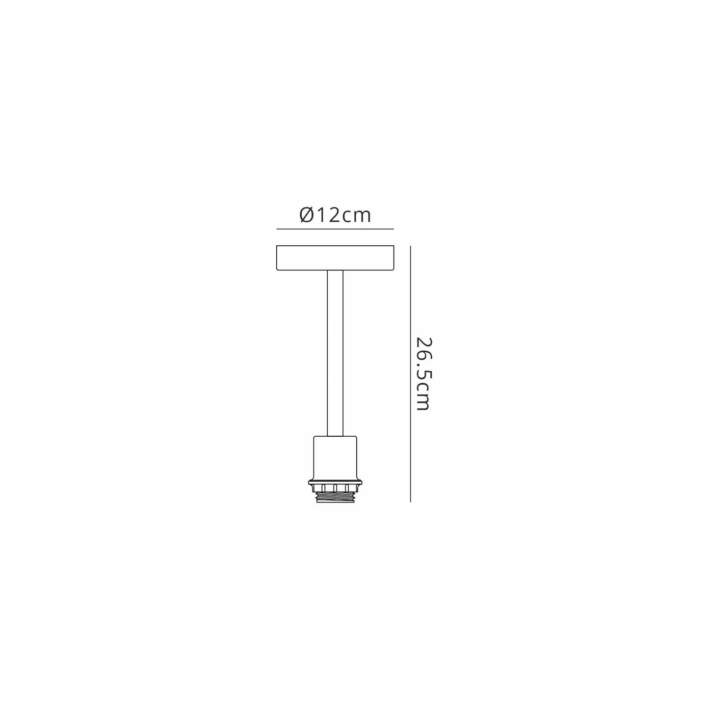 Baymont Single Light Semi Flush