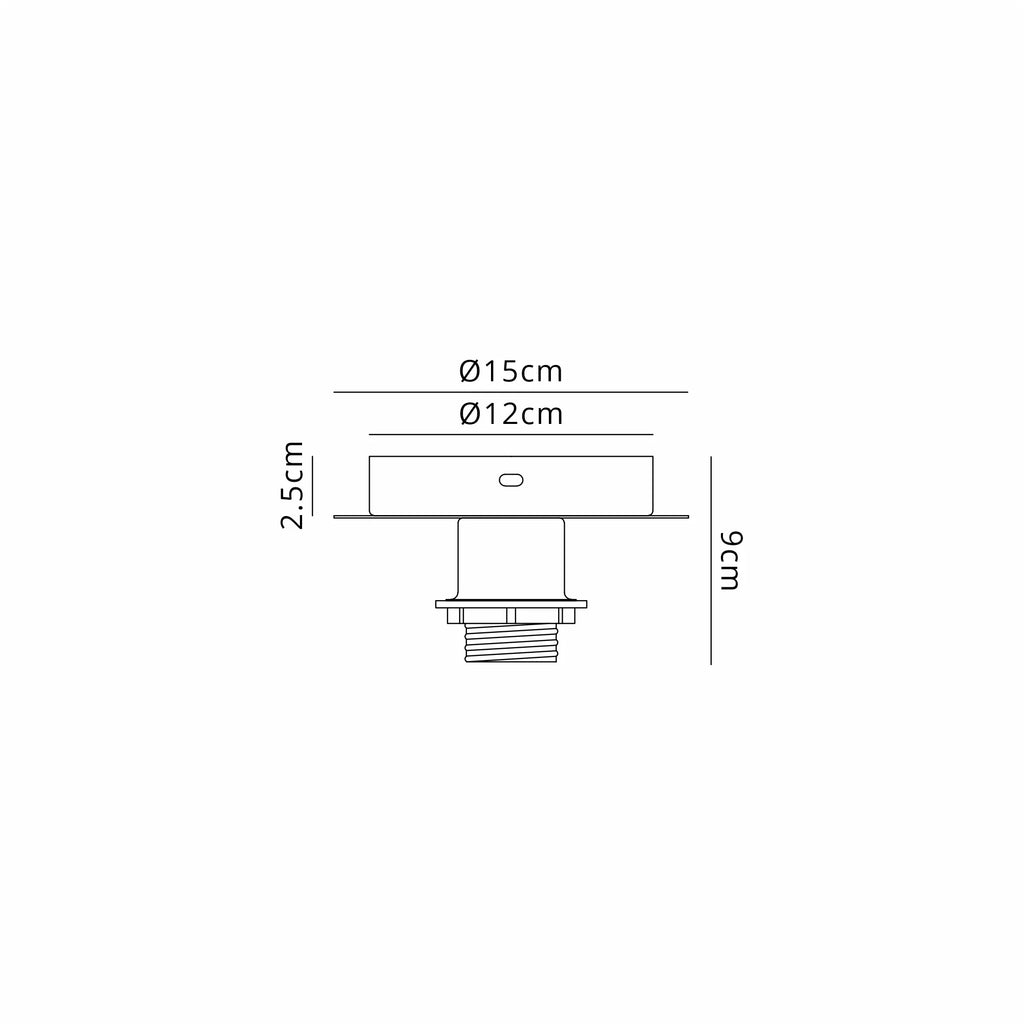 Carrie 1 Light E27 Universal Flush Ceiling Fitting, Suitable For A Vast Selection Of Shades