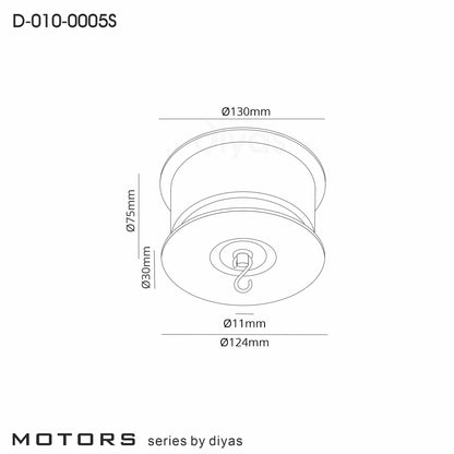 Ceiling Mounted Turntable For Lighting Fixtures