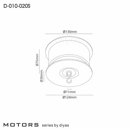 Large Ceiling Mounted Turntable For Lighting Fixtures