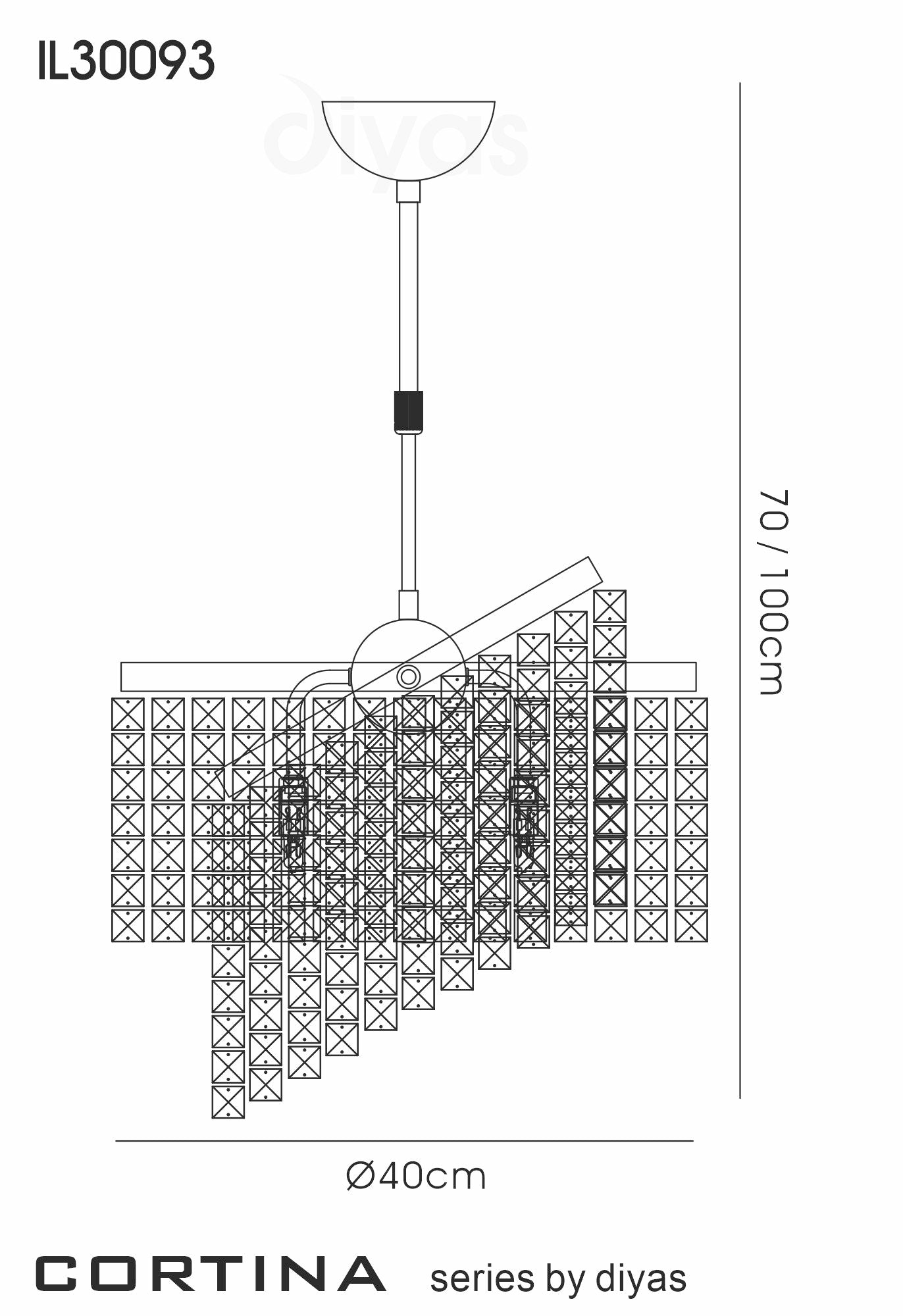 Cortina Telescopic Pendant