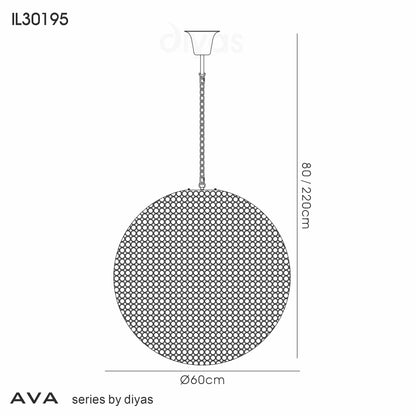 Ava Medium Ball Pendant