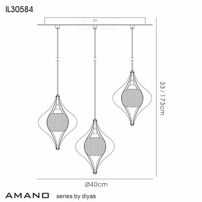 Amano Round 3 Light Pendant