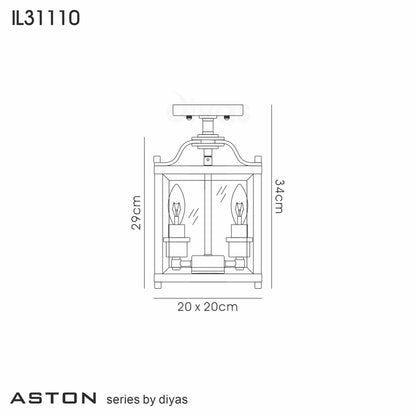 Aston Semi Flush Light