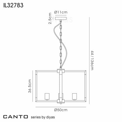 Canto 5 Light Pendant