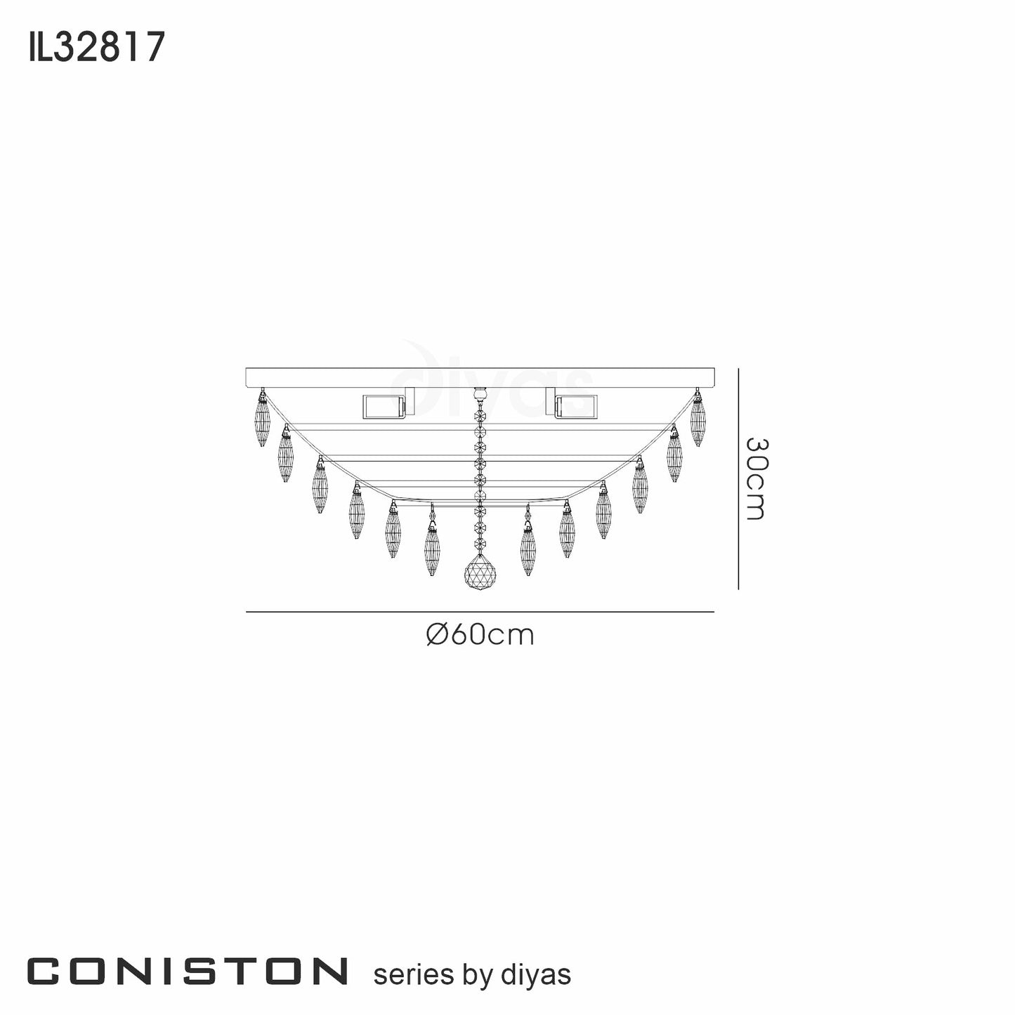 Coniston Flush Ceiling