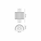 Lola Art Deco Style Wall Light, 2 x E14