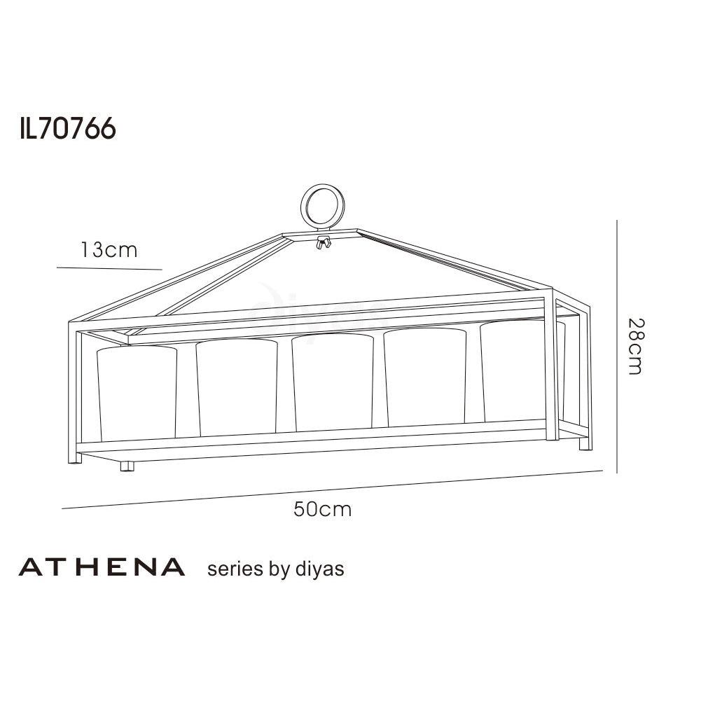 Athena 5 Candle Holder -Small