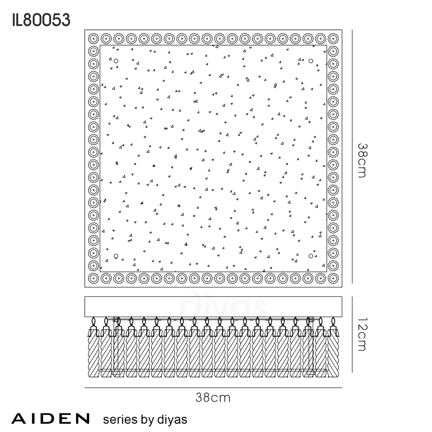 Aiden Large Square Ceiling