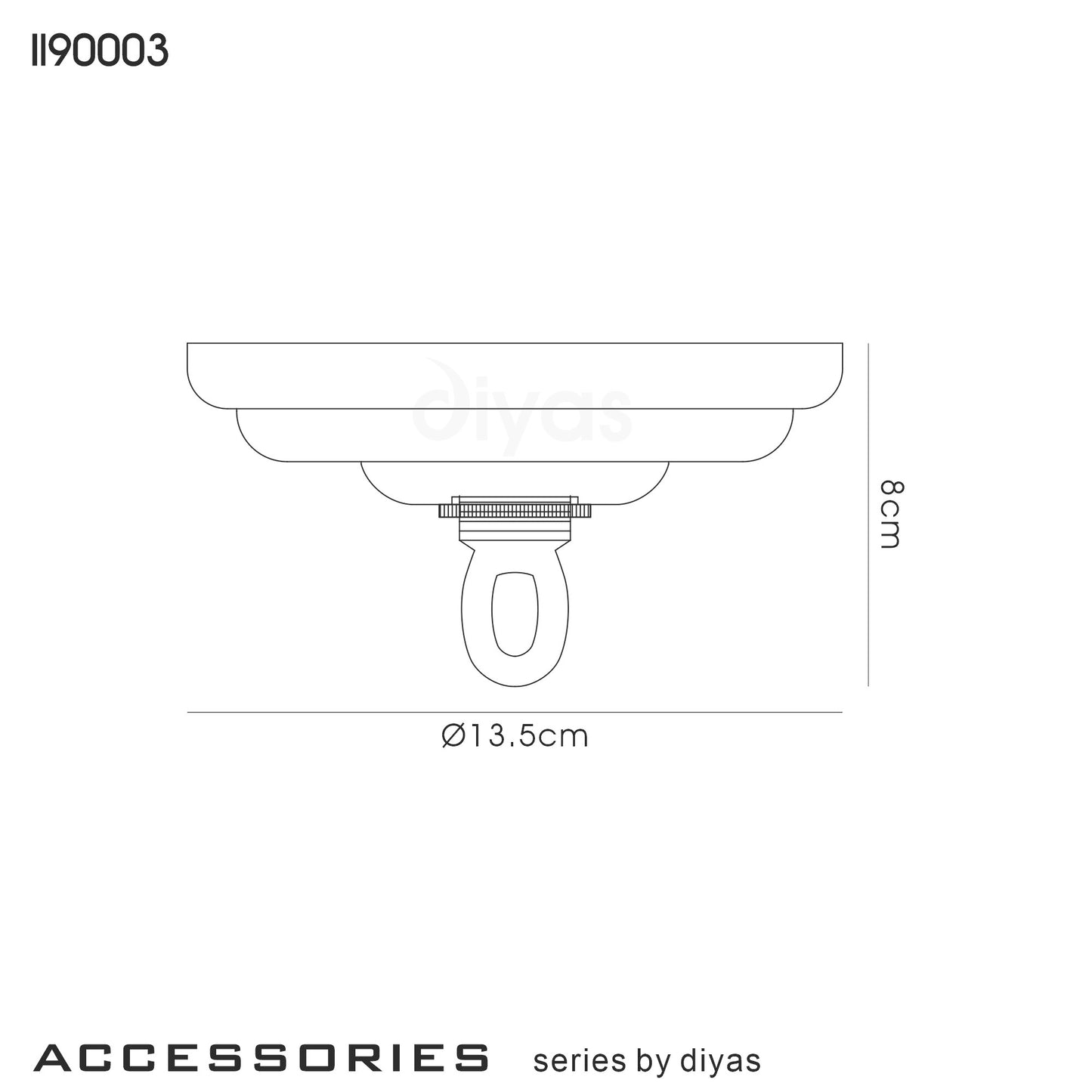 Ceiling Rose Canopy And Bracket