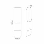 Zane Wall Lamp With 125 x 508mm Offset Open Curve Shade, 2 x 6.5W LED, 3000K, 900lm, IP65