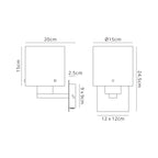 Fae Polished Nickel Framed Switched Wall Light With Tubular Glass. 1x E27