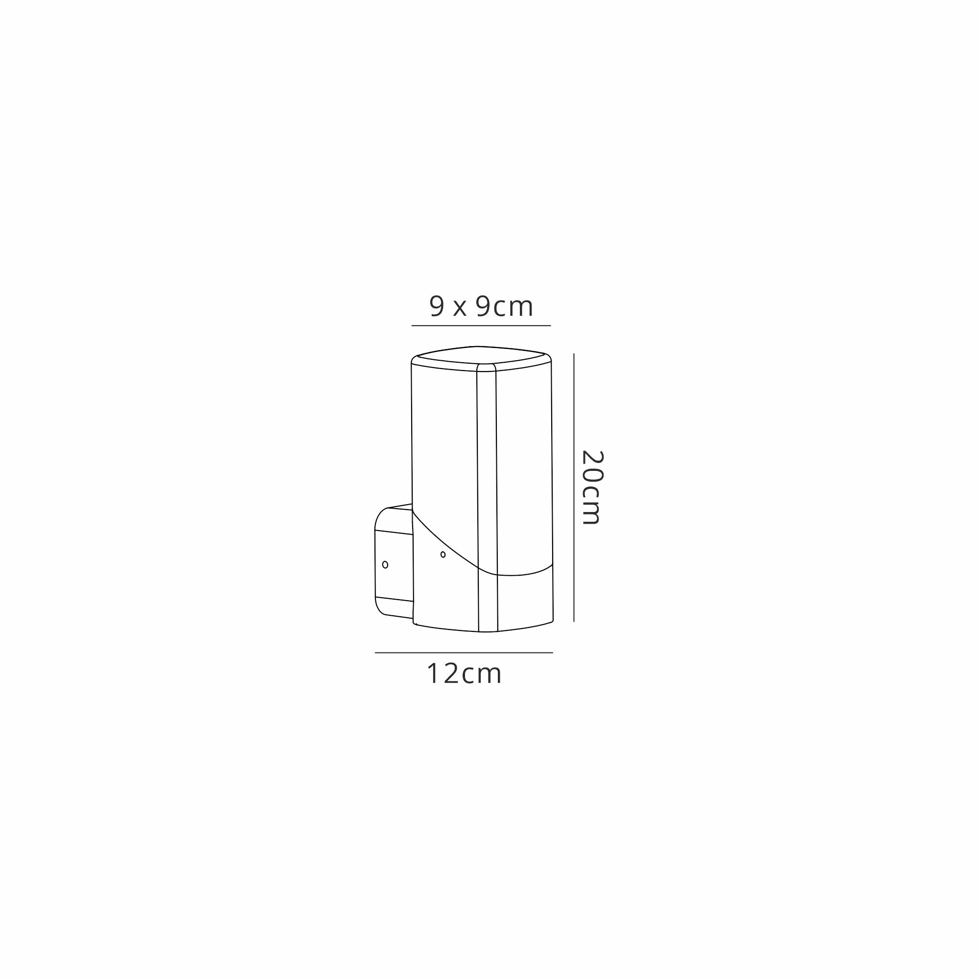 Arty Outdoor Wall Lamp  1 x E27, IP44