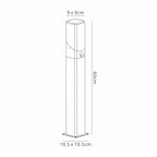 Arty Post Lamp / Bollard With PIR Sensor 1 x E27, IP44