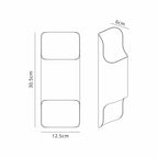 Zane Wall Lamp With 125 x 305mm Even Open Curve Shade, 2 x 6.5W LED, 3000K, 900lm, IP65