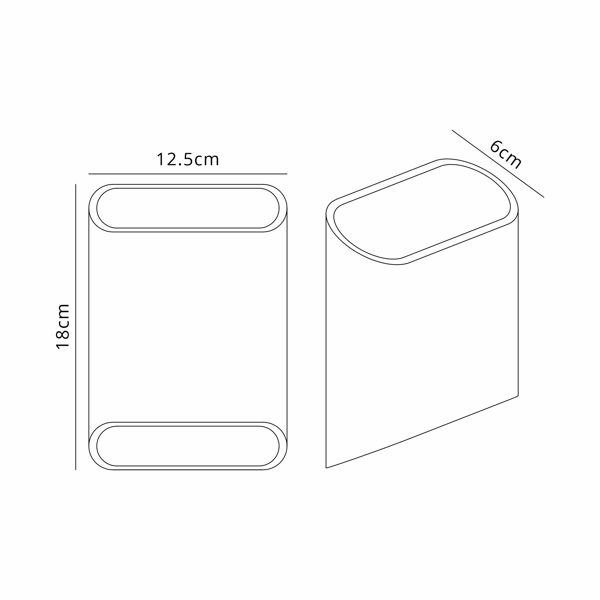 Zane Wall Lamp With 160 x 180mm Angled Shade, 2 x 6.5W LED, 3000K, 900lm, IP65
