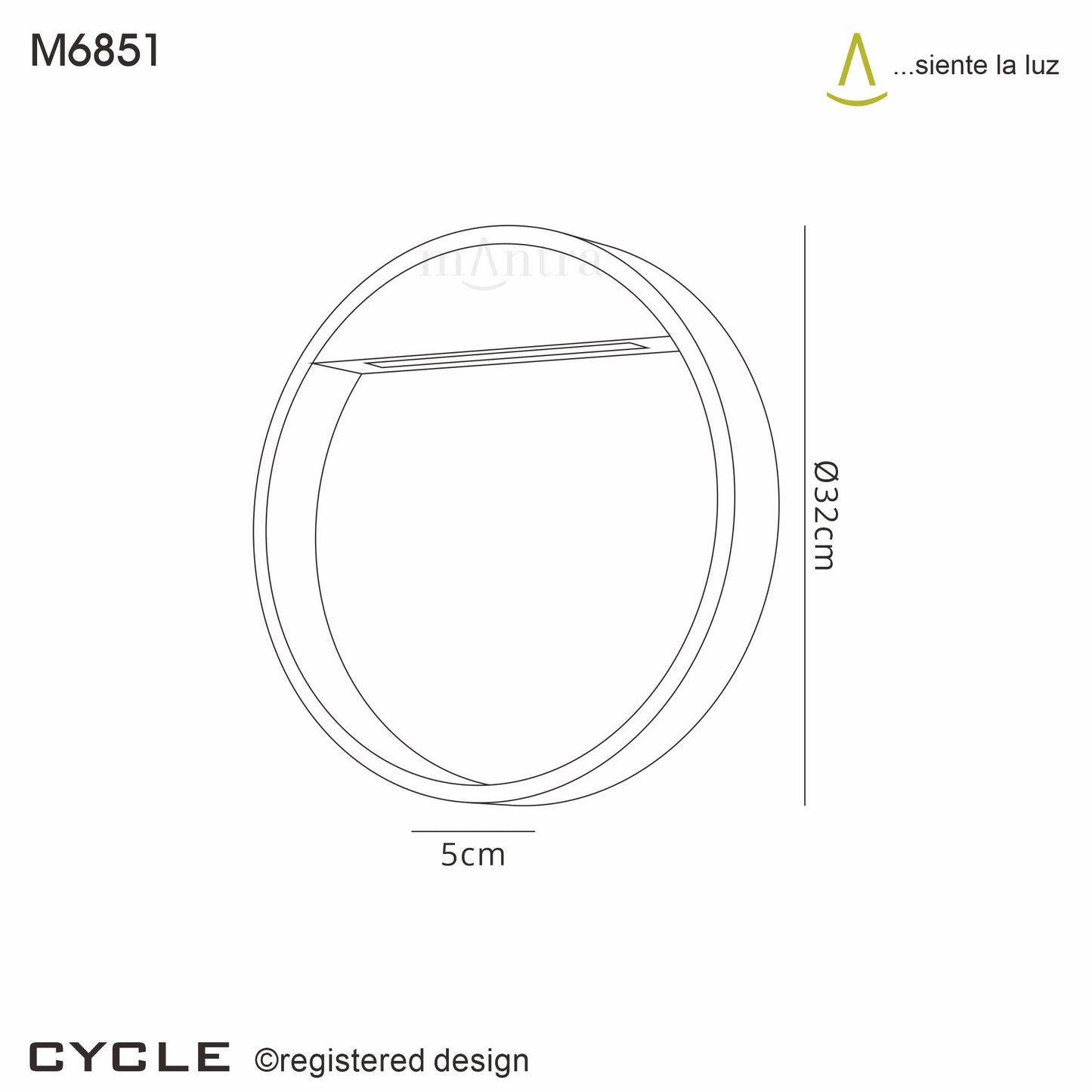 Cycle Modern Circular Wood and Metal Outdoor Wall Light