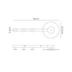 Venus Wall Lamp Coat Rack With Integrated Warm White LED Light