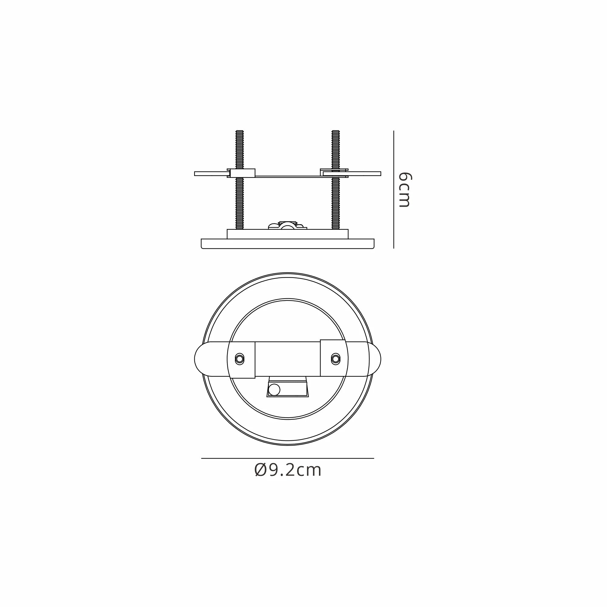 Elsa Metal Recessed Downlight to Pendant Kit