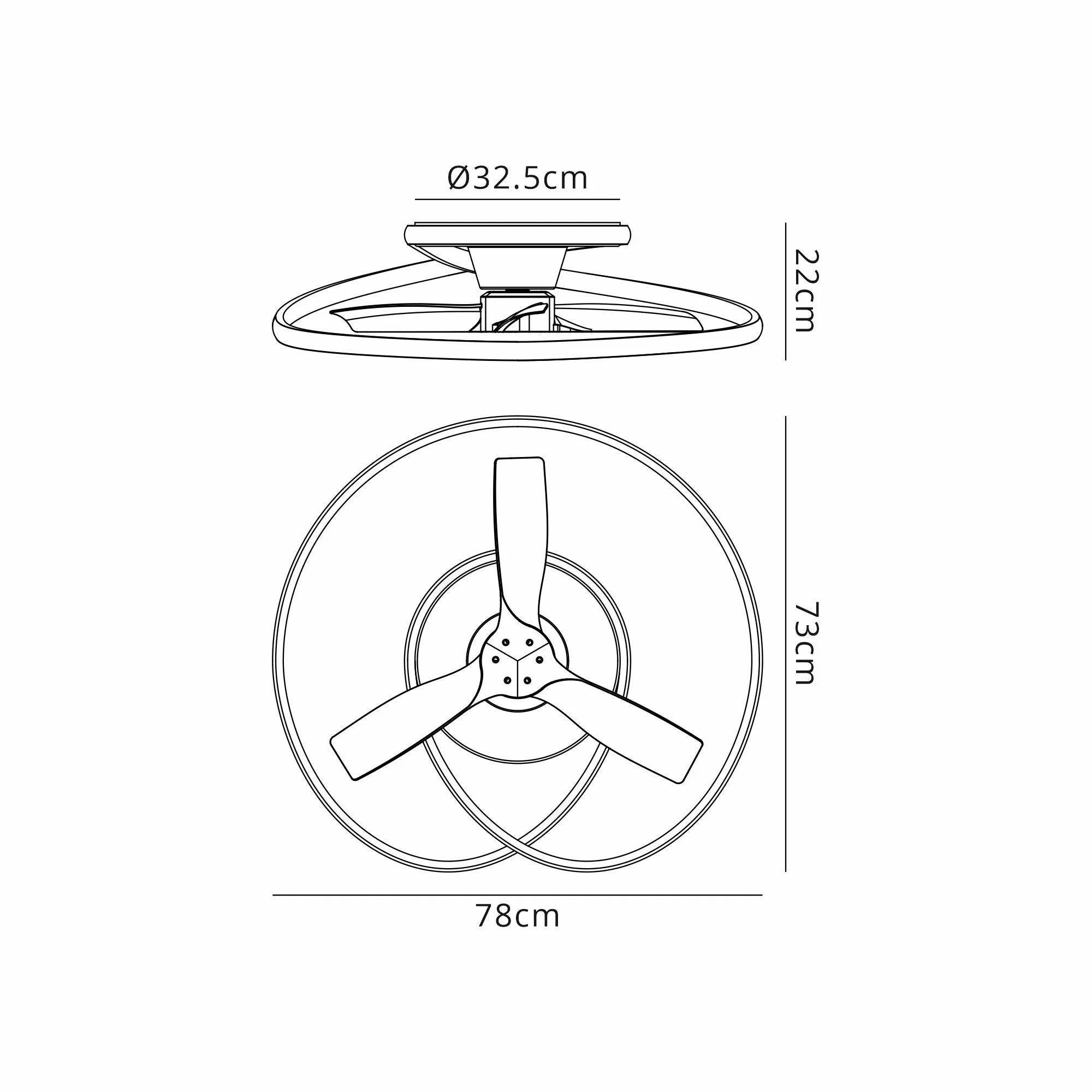 Mantra Ocean 78cm 60W LED Dimmable Ceiling Light With Built-In 35W DC Reversible Fan, Wood, 4200lm