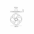 Mantra Rose 65cm 24W LED Dimmable Ceiling Light With Built-In 22W DC Reversible Fan, Remote Control 2700-5000K, 2000lm