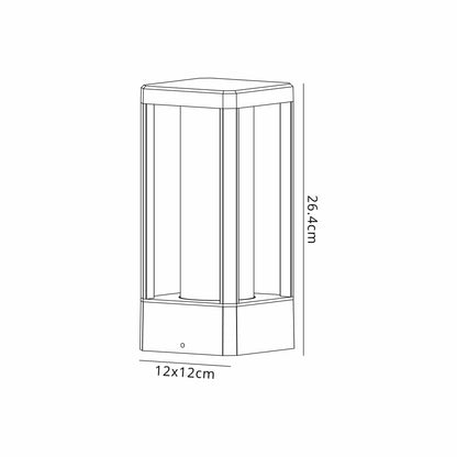 Nevada Outdoor Post Lamp, 1 x E27, IP65 Rated (Mantra m8900)