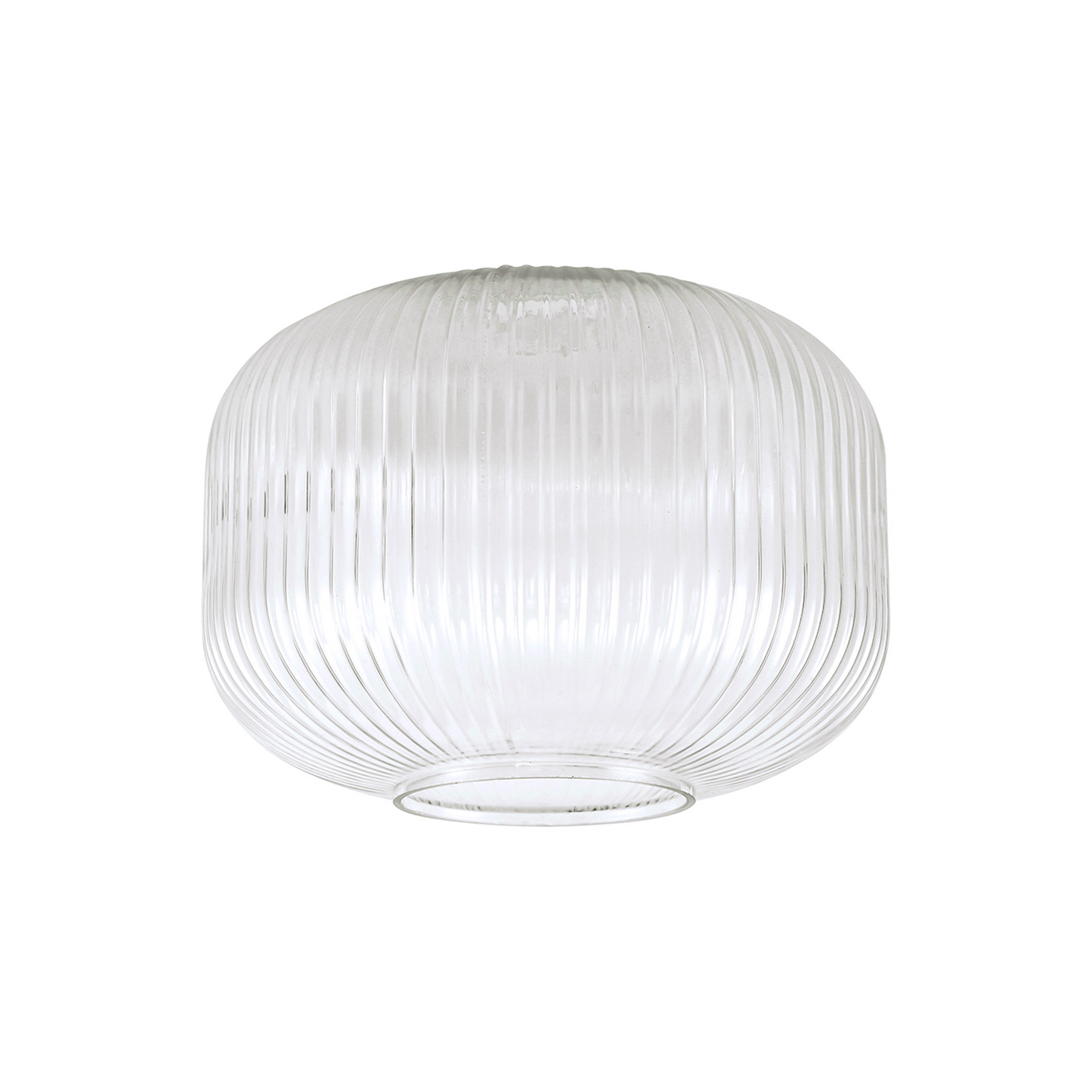 Small Baron Ribbed Glass Shades