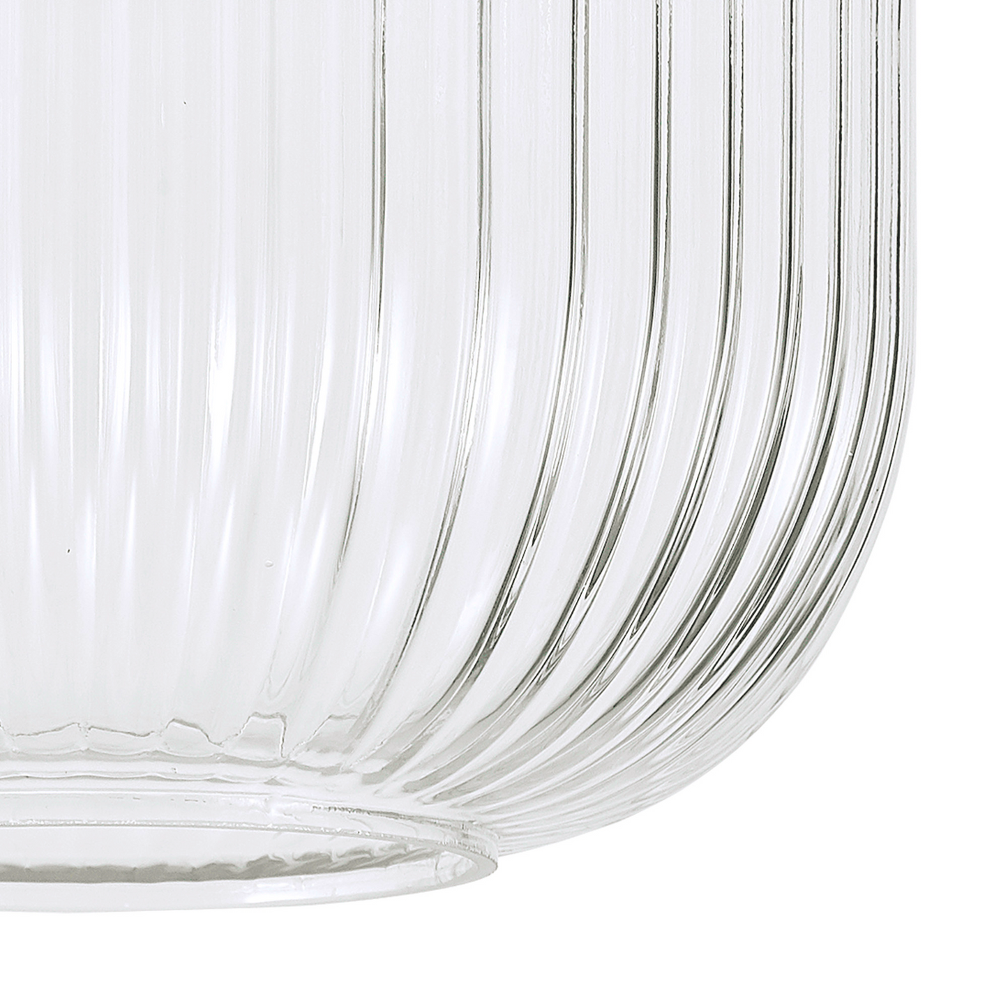 Small Baron Ribbed Glass Shades