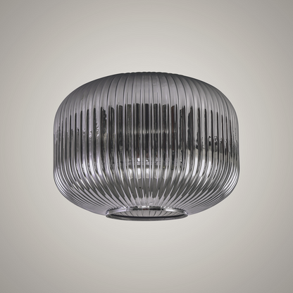 Small Baron Ribbed Glass Shades