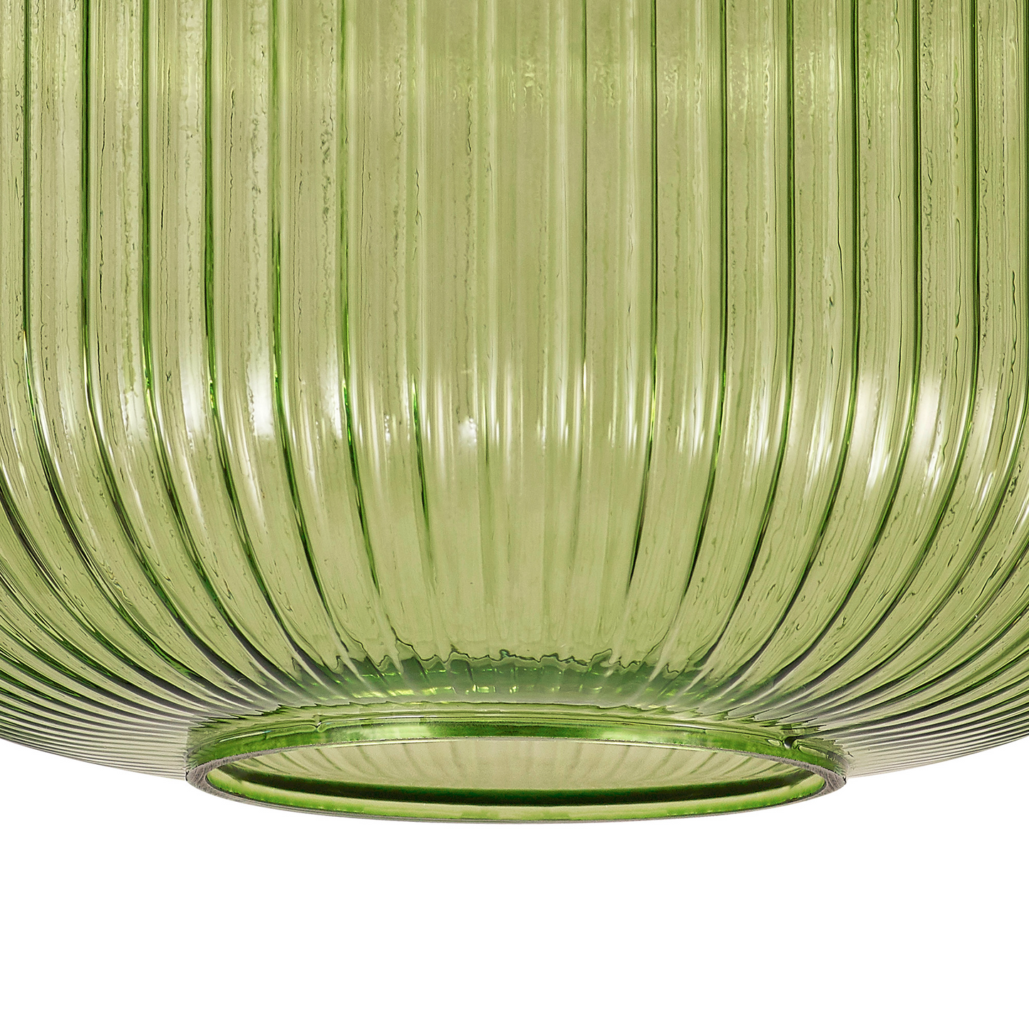 Small Baron Ribbed Glass Shades