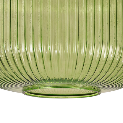 Small Baron Ribbed Glass Shades