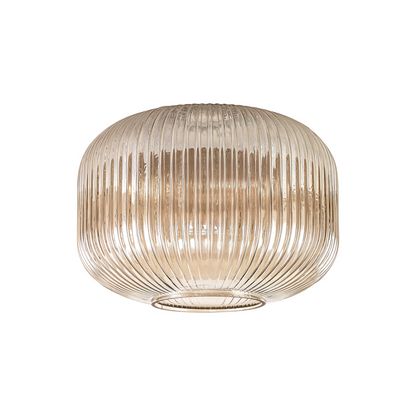 Small Baron Ribbed Glass Shades