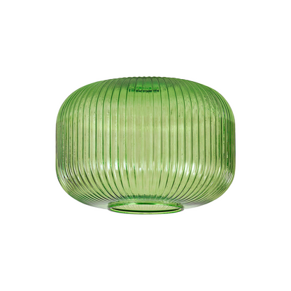 Small Baron Ribbed Glass Shades