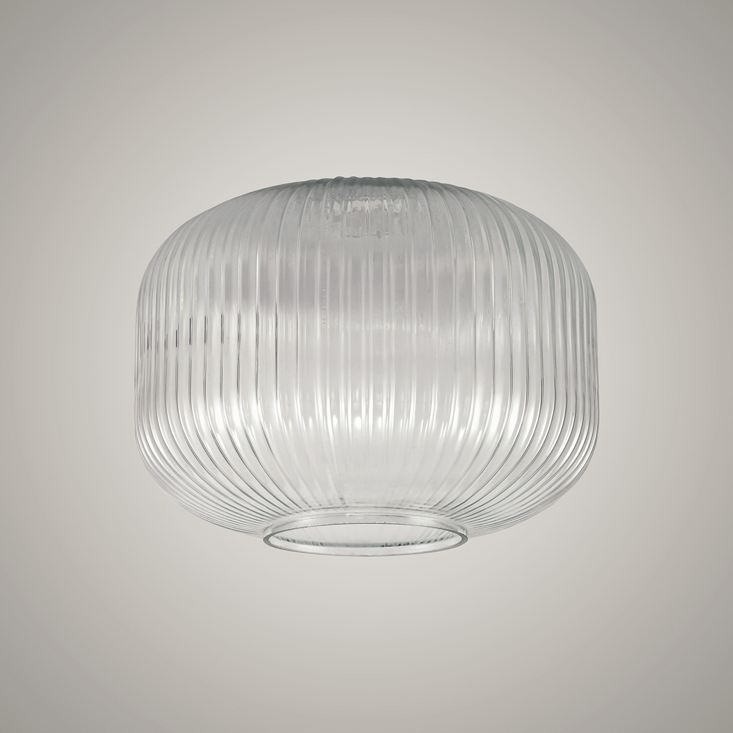 Small Baron Ribbed Glass Shades