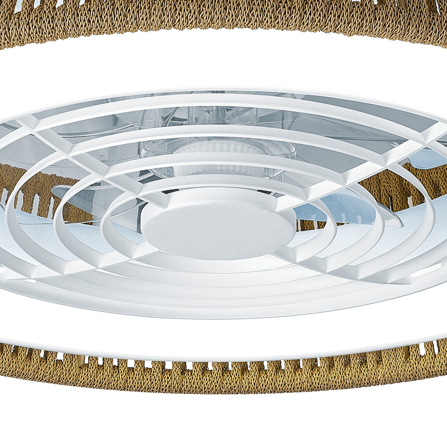 Polynesia Mini LED Dimmable Ceiling Light With Built-In Fan - Remote Control