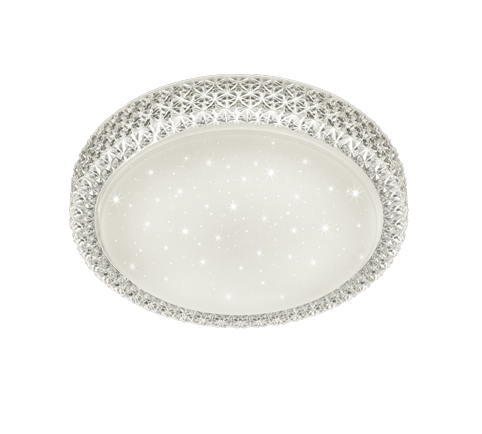 Large Pegasus Flush Sparkle Ceiling light - Switch Dimmable 3600lm