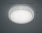 Medium Pegasus Flush Sparkle Ceiling light - Switch Dimmable 2500lm